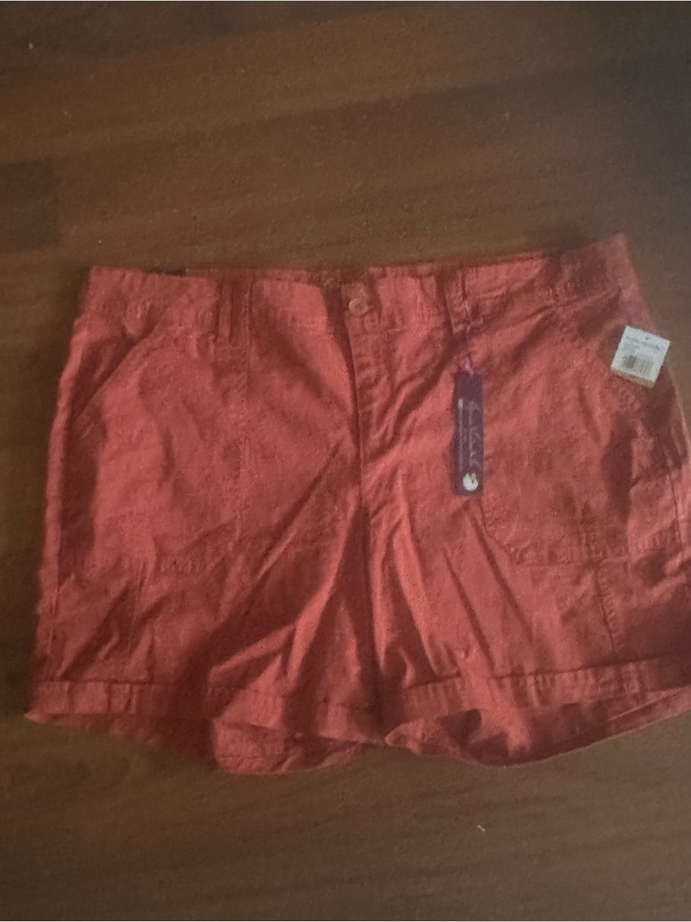 16w Gloria Vanderbilt Rust Red Women's Bermuda Shorts